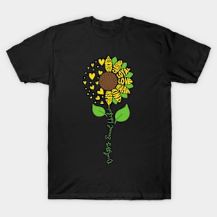 Dialysis Social Worker Kidney Renal Sunflower T-Shirt